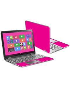 MightySkins Skin Compatible with HP Envy x360 15.6" - Solid Hot Pink | Protective, Durable, and Unique Vinyl Decal wrap Cover | Easy to Apply, Remove, and Change Styles | Made in The USA