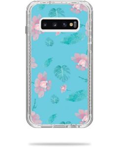 MightySkins Skin Compatible with Lifeproof Next Case Samsung Galaxy S10 - Water Flowers | Protective, Durable, and Unique Vinyl Decal wrap Cover | Easy to Apply, Remove | Made in The USA