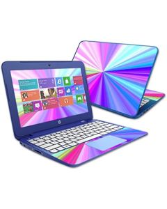 Mightyskins Skin Compatible with Hp Stream 11" (2014) - Rainbow Zoom | Protective, Durable, and Unique Vinyl Decal Wrap Cover | Easy to Apply, Remove, and Change Styles | Made in The USA