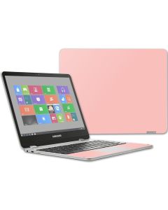 Mightyskins Skin Compatible with Samsung Chromebook Plus 12.3"(2017 - Solid Blush | Protective, Durable, and Unique Vinyl Decal Wrap Cover | Easy to Apply, Remove, and Change Styles | Made in The USA