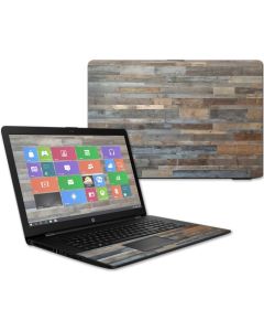 MightySkins Skin Compatible with HP 17t Laptop 17.3" (2017) - Gray Wood | Protective, Durable, and Unique Vinyl Decal wrap Cover | Easy to Apply, Remove, and Change Styles | Made in The USA