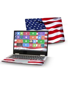 MightySkins Skin Compatible With Lenovo Yoga 720 13" (2017) - American Flag | Protective, Durable, and Unique Vinyl Decal wrap cover | Easy To Apply, Remove, and Change Styles | Made in the USA