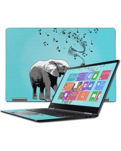 Mightyskins Skin Compatible with Lenovo Yoga 710 15.6" - Musical Elephant | Protective, Durable, and Unique Vinyl Decal Wrap Cover | Easy to Apply, Remove, and Change Styles | Made in The USA